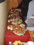 Das Buffet sieht lecker aus