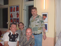 Werner, Jürgen, Günter und Gerd im Sonntagsclub